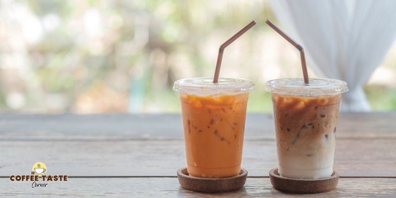 iced coffee and iced latte