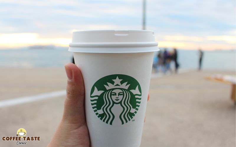 starbucks coffee at the beach