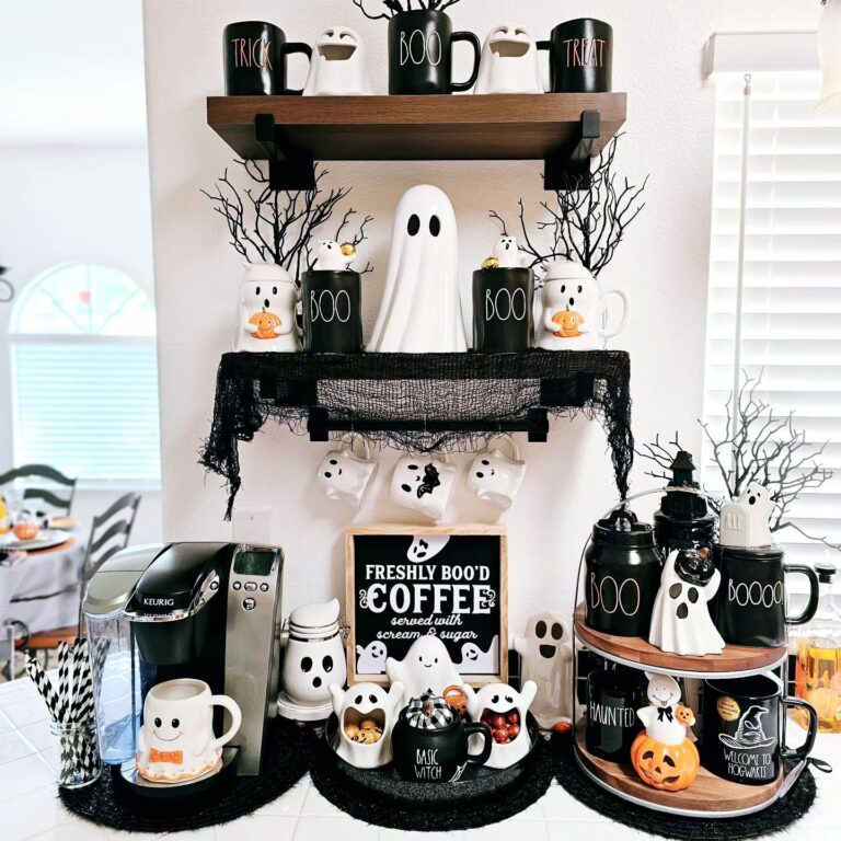 Spooky and Chic: Halloween Coffee Bar Ideas for Your Home