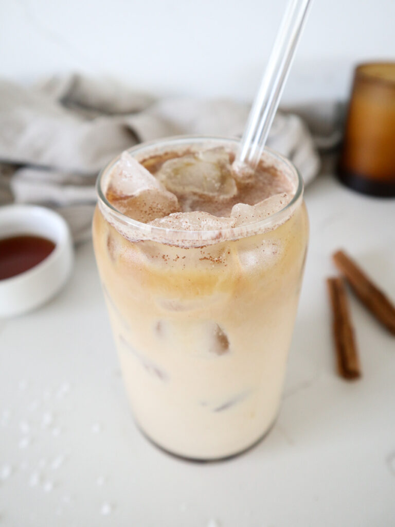 iced maple latte