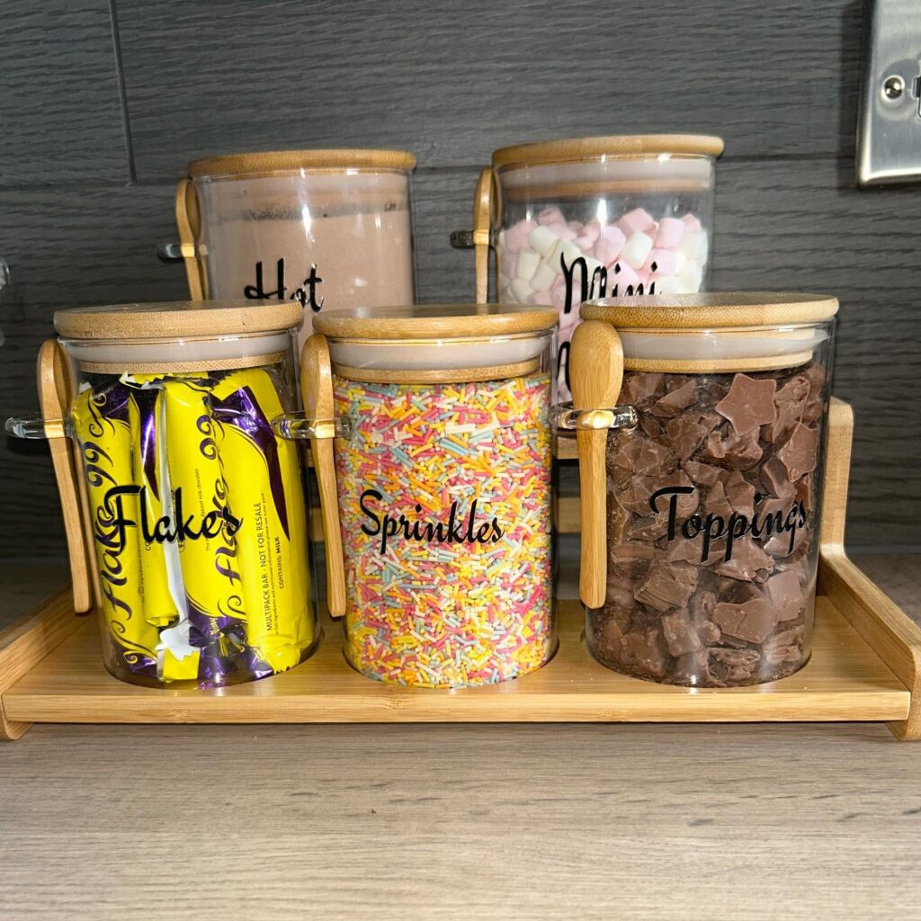 Hot Chocolate Station with Milk for Santa