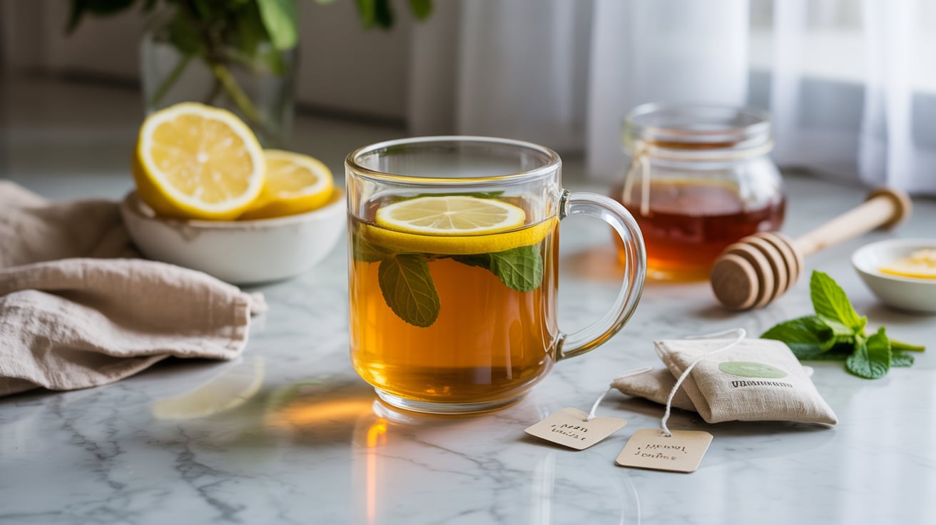 Starbucks Copycat Medicine Ball (Homemade Honey Citrus Mint Tea)