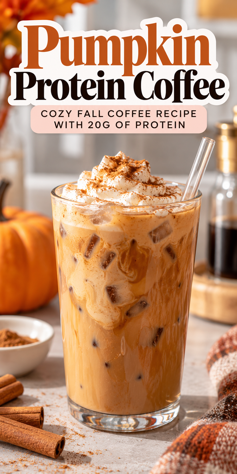 Pumpkin Protein Coffee: Cozy Fall Coffee Recipe With 20g of Protein